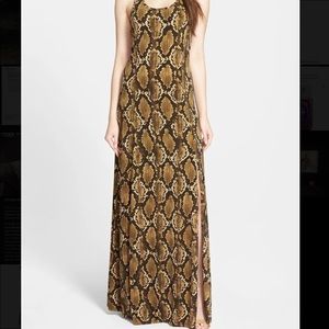 Michael Kors Snakeskin print maxi dress